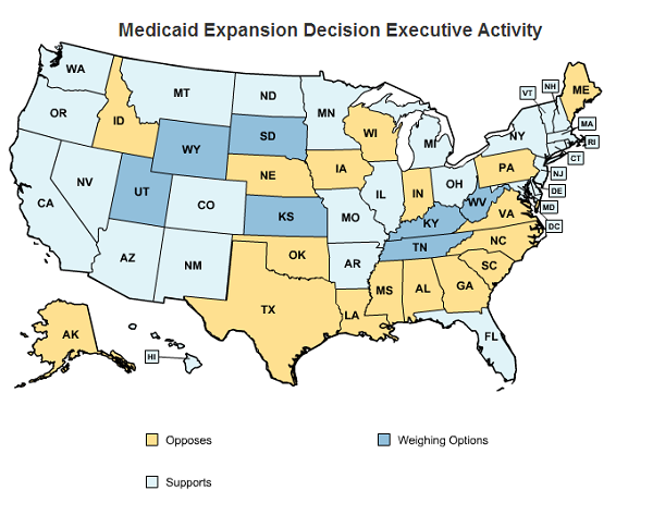 State by State Guide to Medicaid Expansion