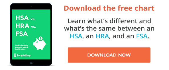 Hsa Vs Hra Vs Fsa Comparison Chart