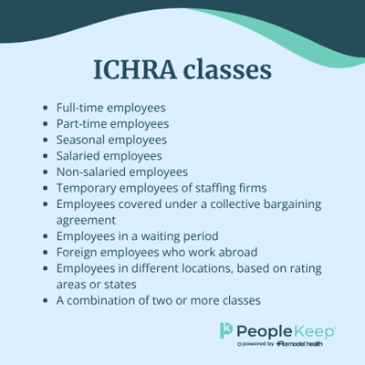 ICHRA classes
