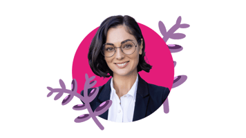 Image of woman with pink background